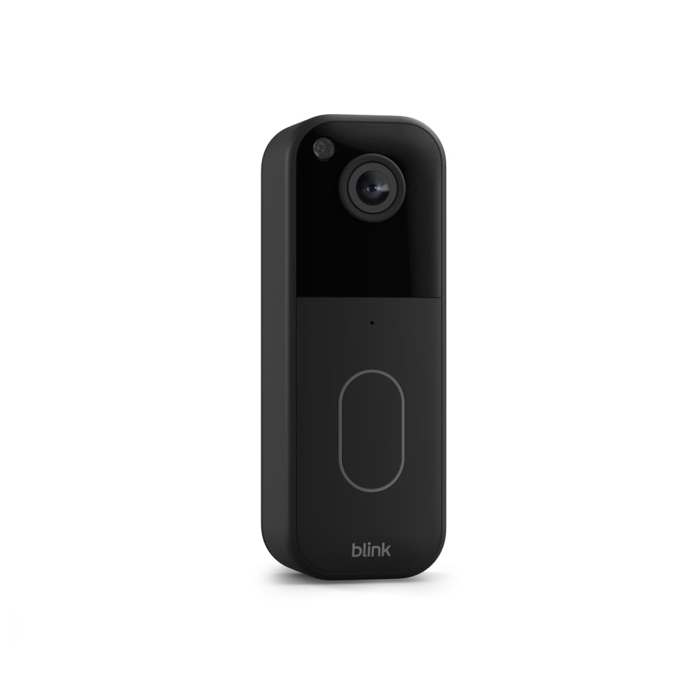 Blink Video Doorbell (All-New) – Head-to-Toe HD, 2-Year Battery, Sync Module Core – Black