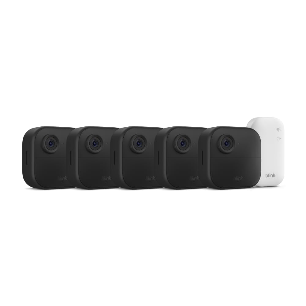 Blink Outdoor 4 – 1080p Wireless Security Cameras (2-Camera System, 2-Year Battery, Sync Module Core)