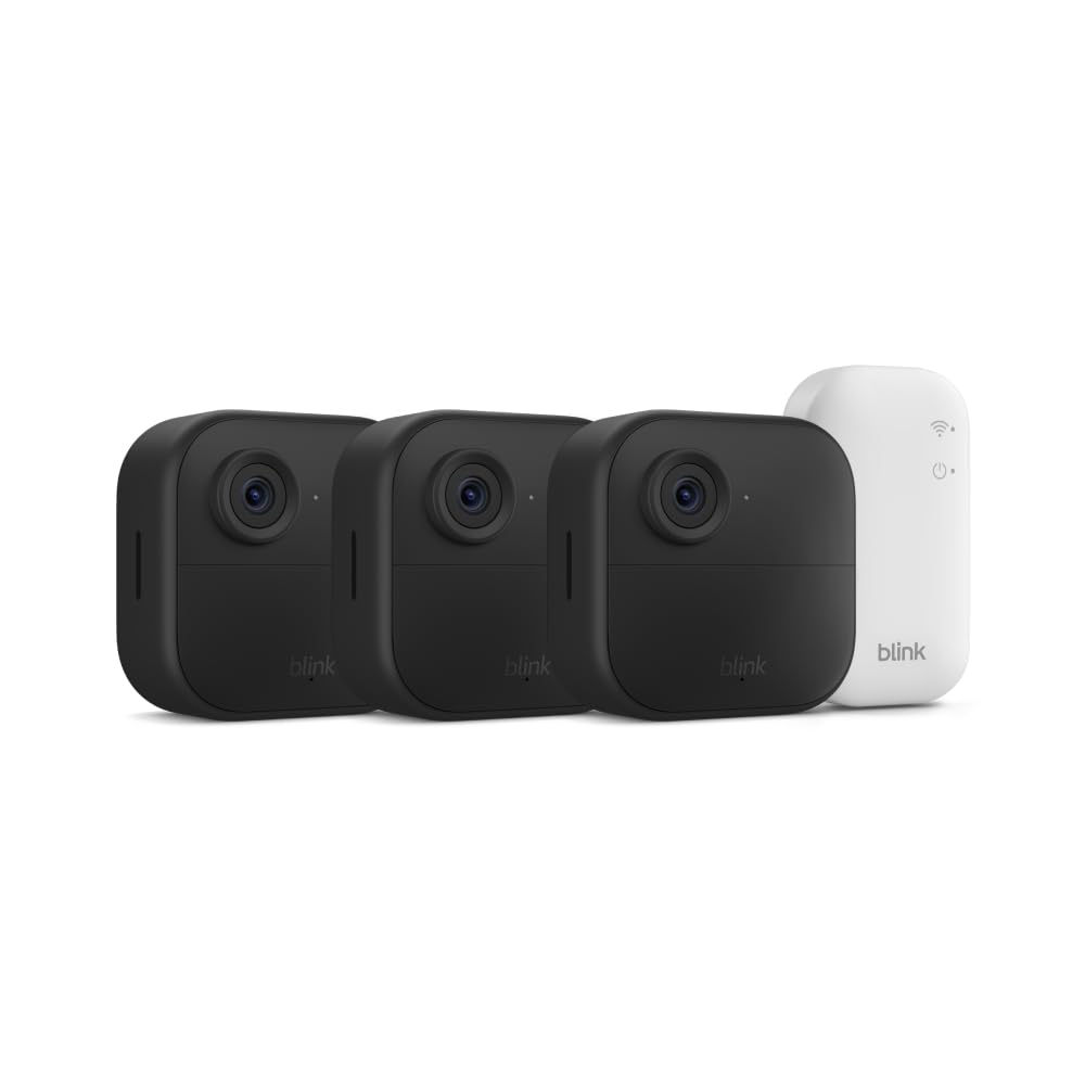 Blink Outdoor 4 – 1080p Wireless Security Cameras (2-Camera System, 2-Year Battery, Sync Module Core)