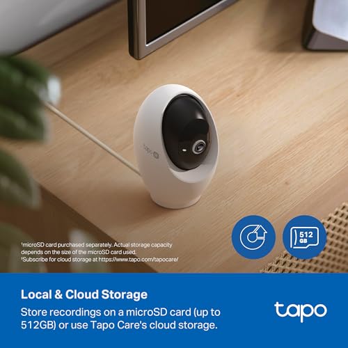 TP-Link Tapo C210 – 2K Pan/Tilt Indoor WiFi Security Camera (360° Tracking)