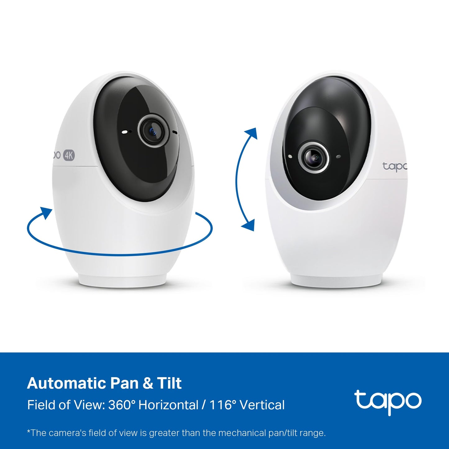 TP-Link Tapo C210 – 2K Pan/Tilt Indoor WiFi Security Camera (360° Tracking)