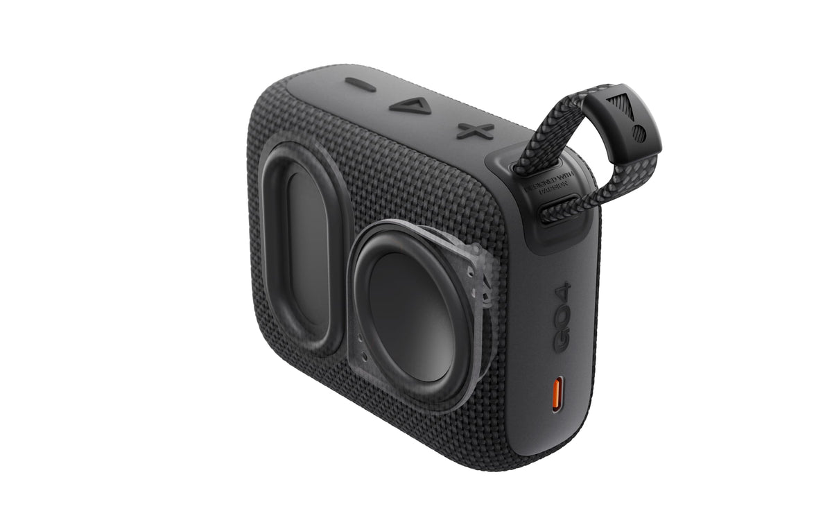 JBL Go 4 – Ultra-Portable Waterproof Bluetooth Speaker (Black)