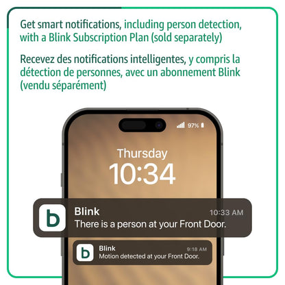 Blink Video Doorbell (All-New) – Head-to-Toe HD, 2-Year Battery, Sync Module Core – Black