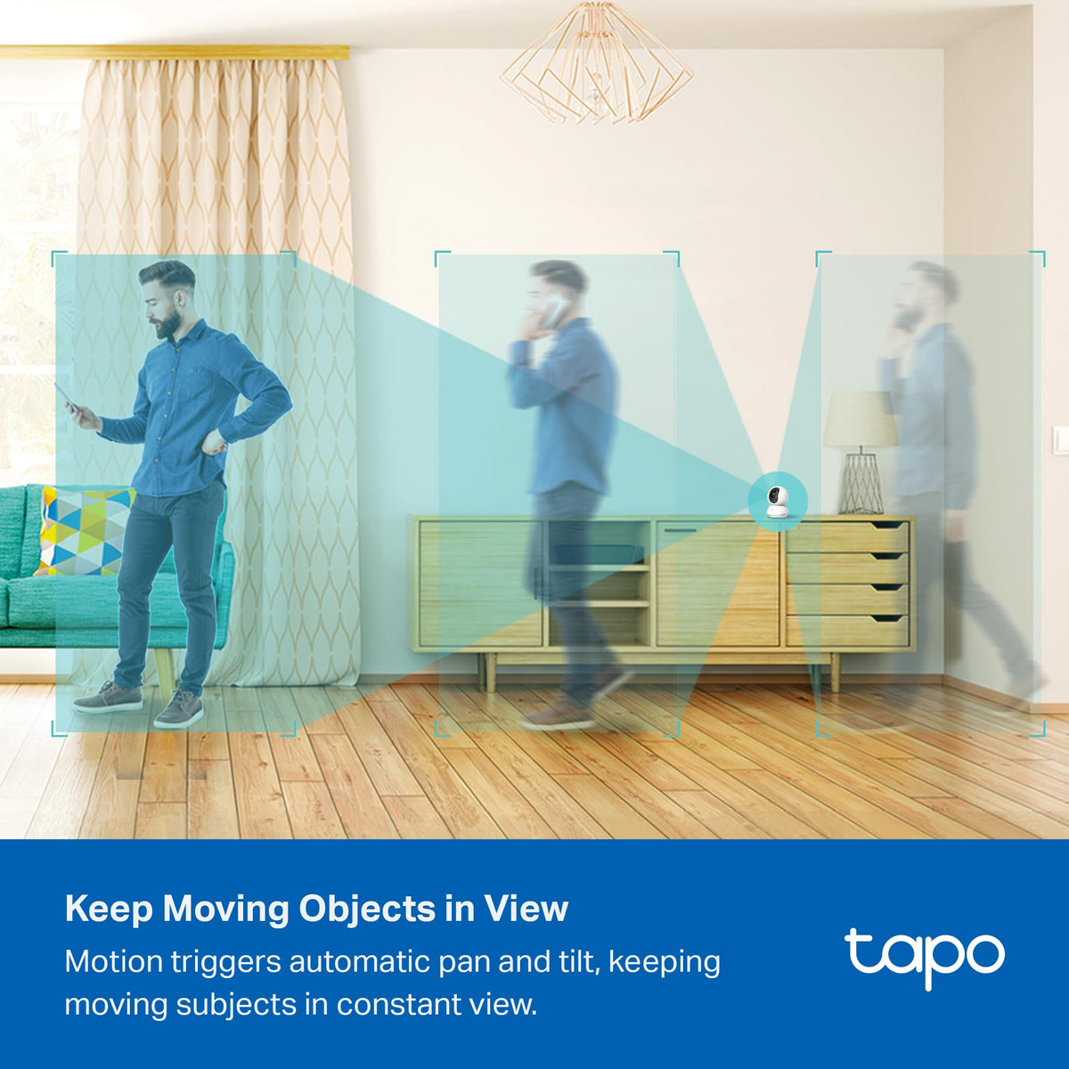 TP-Link Tapo C210 – 2K Pan/Tilt Indoor WiFi Security Camera (360° Tracking)