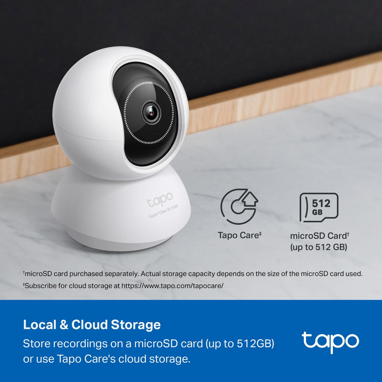 TP-Link Tapo C210 – 2K Pan/Tilt Indoor WiFi Security Camera (360° Tracking)
