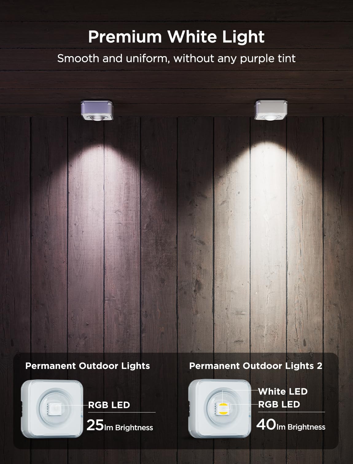 Govee Permanent Outdoor Lights 2 – 150ft RGBIC Waterproof LED Set (108 LEDs, Alexa/Google Compatible)