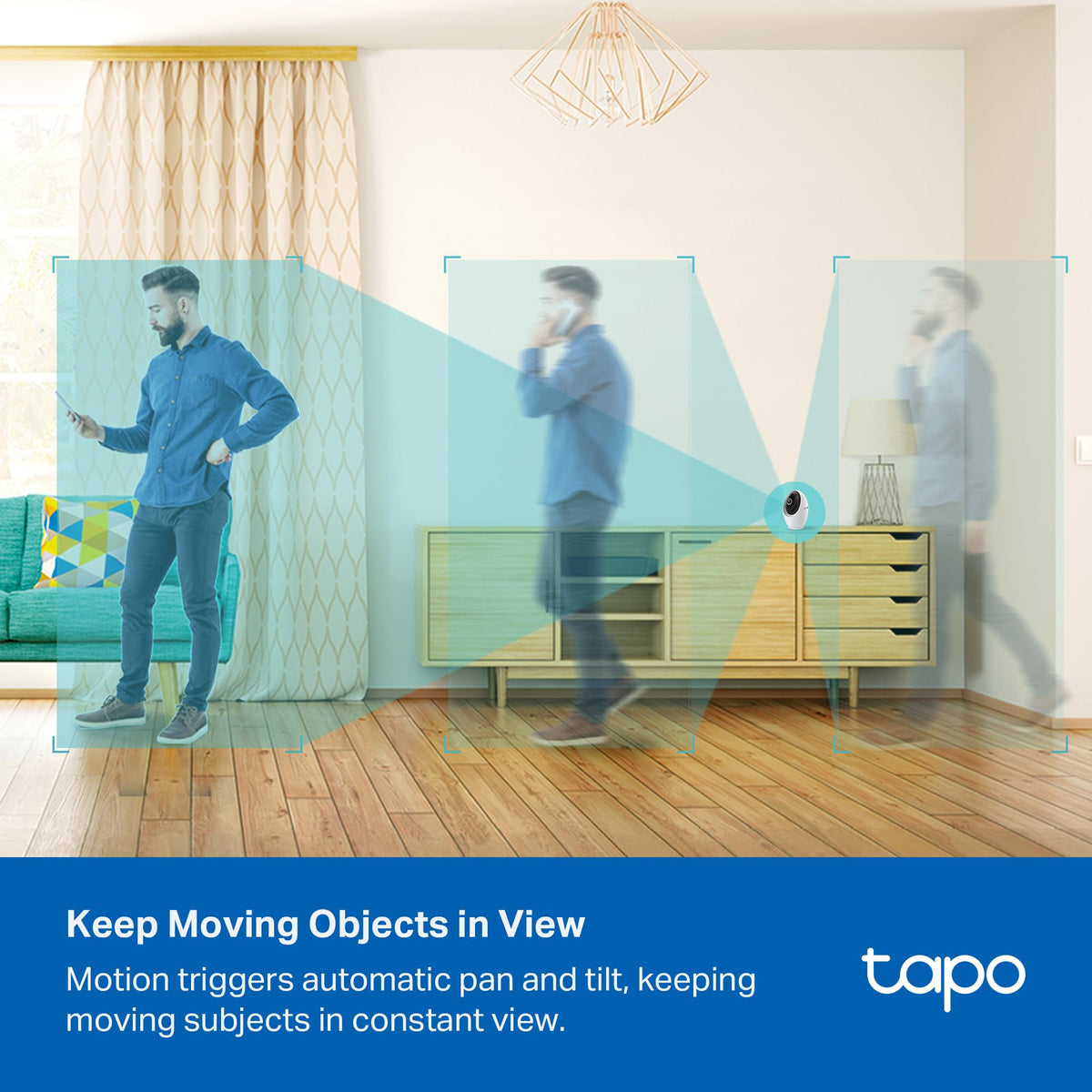 TP-Link Tapo C210 – 2K Pan/Tilt Indoor WiFi Security Camera (360° Tracking)