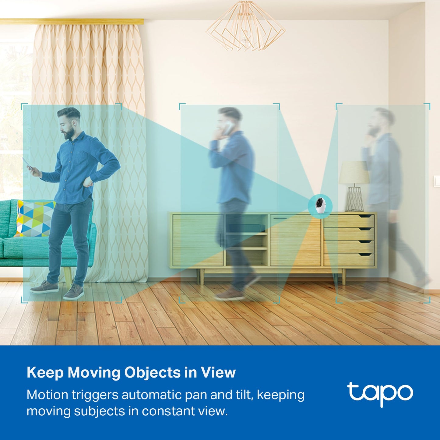 TP-Link Tapo C210 – 2K Pan/Tilt Indoor WiFi Security Camera (360° Tracking)