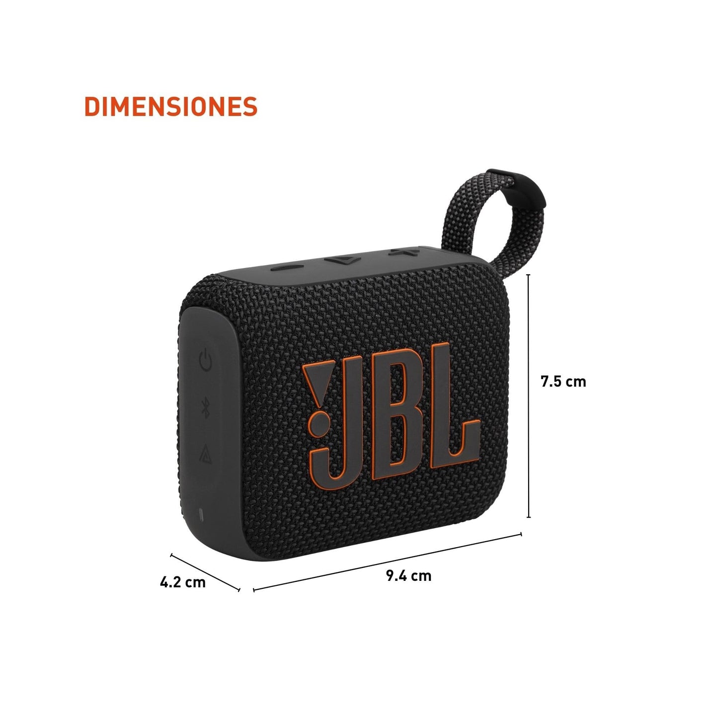 JBL Go 4 – Ultra-Portable Waterproof Bluetooth Speaker (Black)