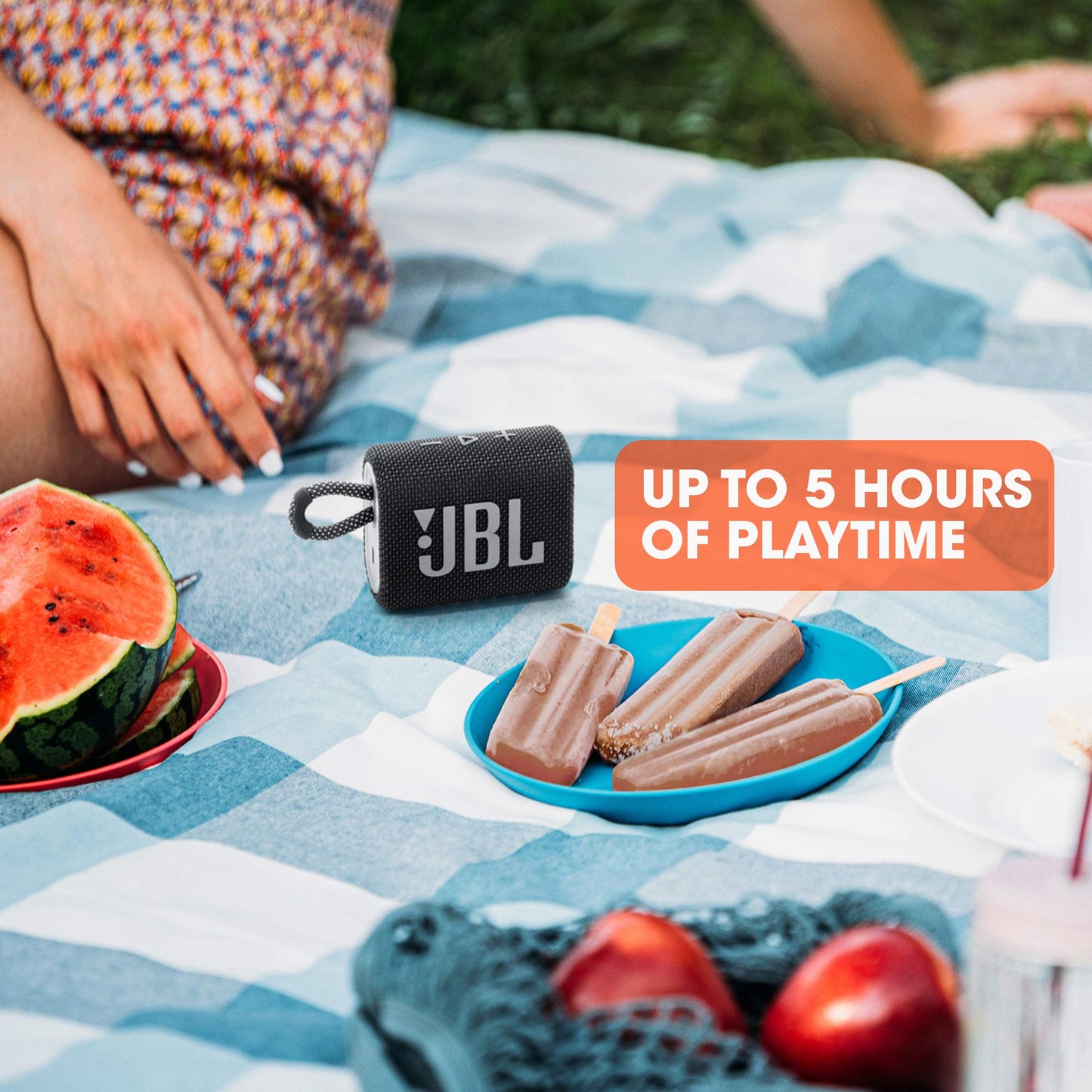 JBL Go 4 – Ultra-Portable Waterproof Bluetooth Speaker (Black)