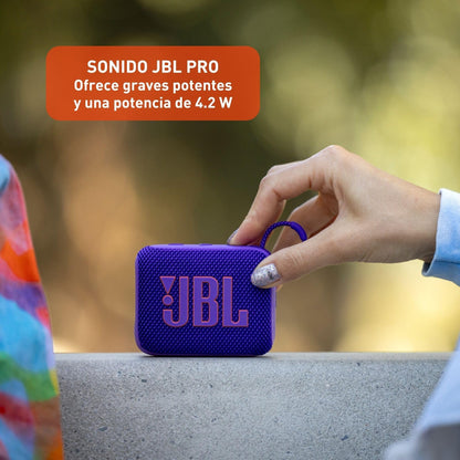 JBL Go 4 – Ultra-Portable Waterproof Bluetooth Speaker (Black)