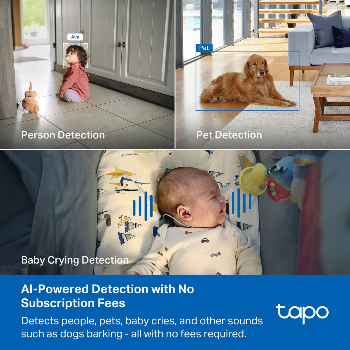 TP-Link Tapo C210 – 2K Pan/Tilt Indoor WiFi Security Camera (360° Tracking)