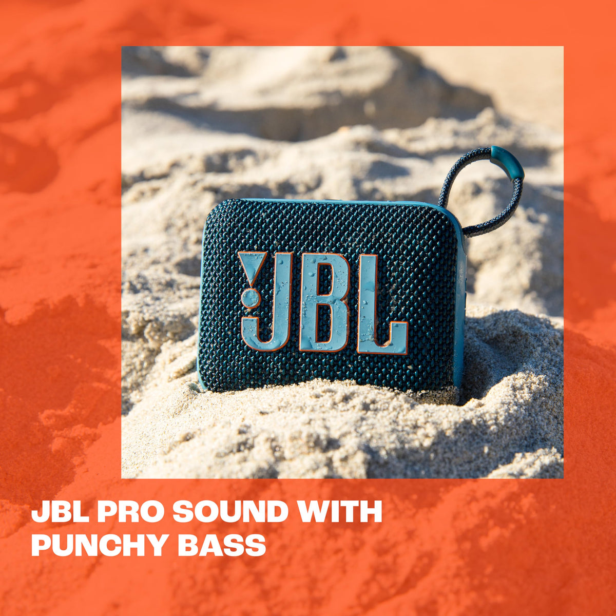 JBL Go 4 – Ultra-Portable Waterproof Bluetooth Speaker (Black)